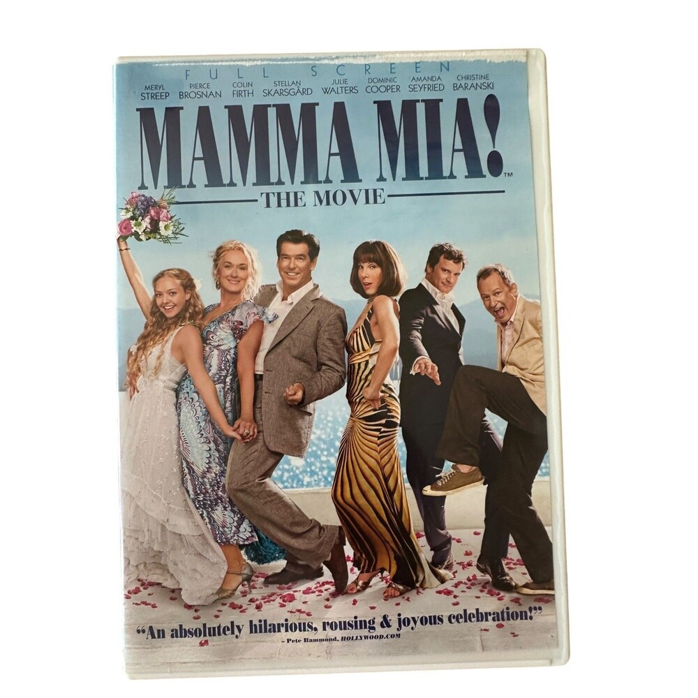 Mamma Mia The Movie DVD Full Screen Meryl Streep Musical Comedy
